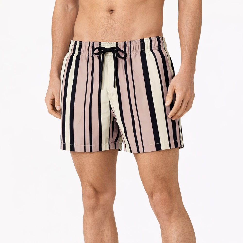 Reiss Ant Swim Shorts Men’s XS Multicolor Stripe Quick-Dry Mesh Lined Trunks
